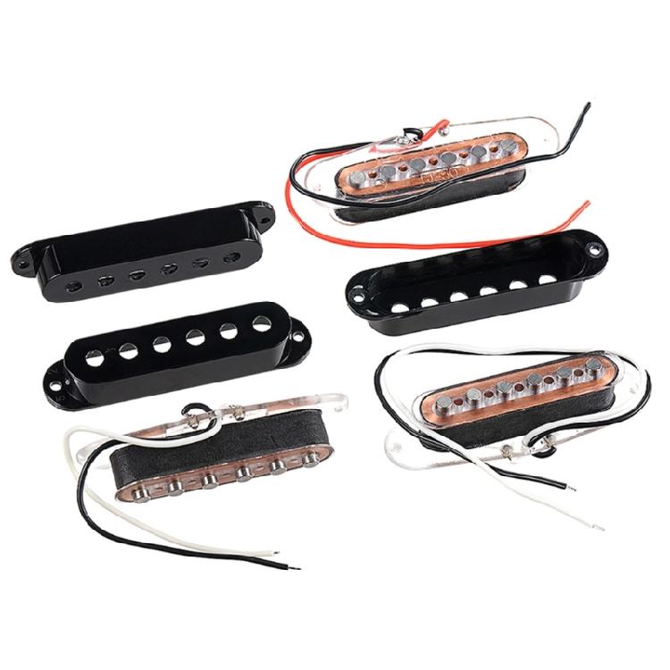 3Pcs Electric Guitar Pickup Replacement Neck/Middle/Bridge Single Coil Guitar Pickups with Screws and Springs Enduring