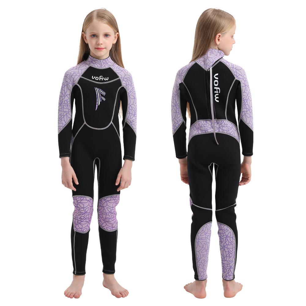 

Детский 3,5-миллиметровый теплый бархатный цельный гидрокостюм для серфинга 14