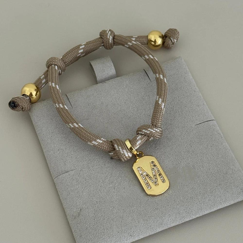 KKBEAD 26 Letter Initial Charm Bracelet for Women Alphabet A-Z Jewelry Gift Mothers Day Gift