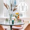 Vesici 20 Pcs Plastic Cylinder Vase Acrylic Cylinder Vase Bulk Small Clear Flower Container Hurricane Candle Holder Round Wide Container Centerpiece