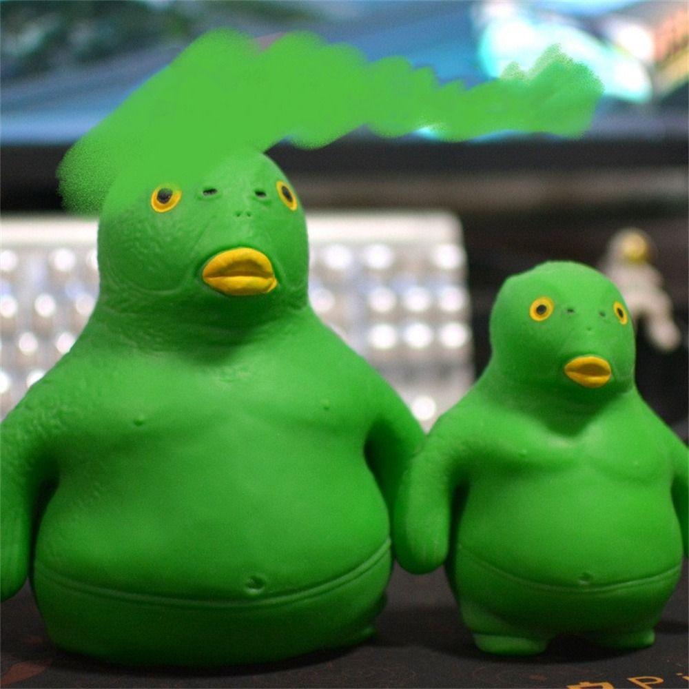 Spongy Animals Toys Silly Fish Green Head Fish Fidget Green Fish Squeeze Toy Squeeze Green Fish