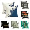 Floral Blue And White Pillowcasezipper Design, Decorative Pillowcase, 45X45 Cm Pillowcase