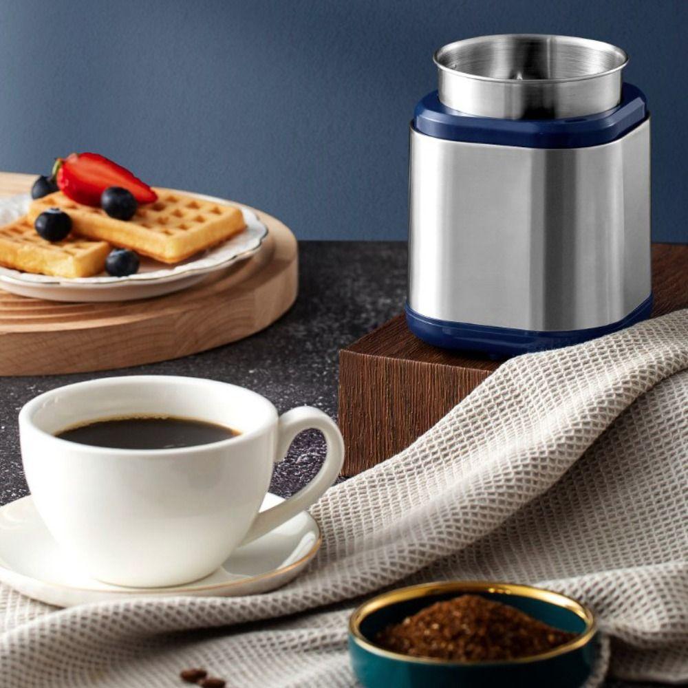 304 Stainless Steel Electric Coffee Grinder Press Type Grain Grinding Machine Bean