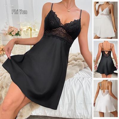 Europäisches und Amerikanisches Satinspitzen-Nachthemd - Damen-Homewear 547