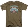 I Love Lucy California Here We Come T Shirt Mens Licensed Classic Safari Green