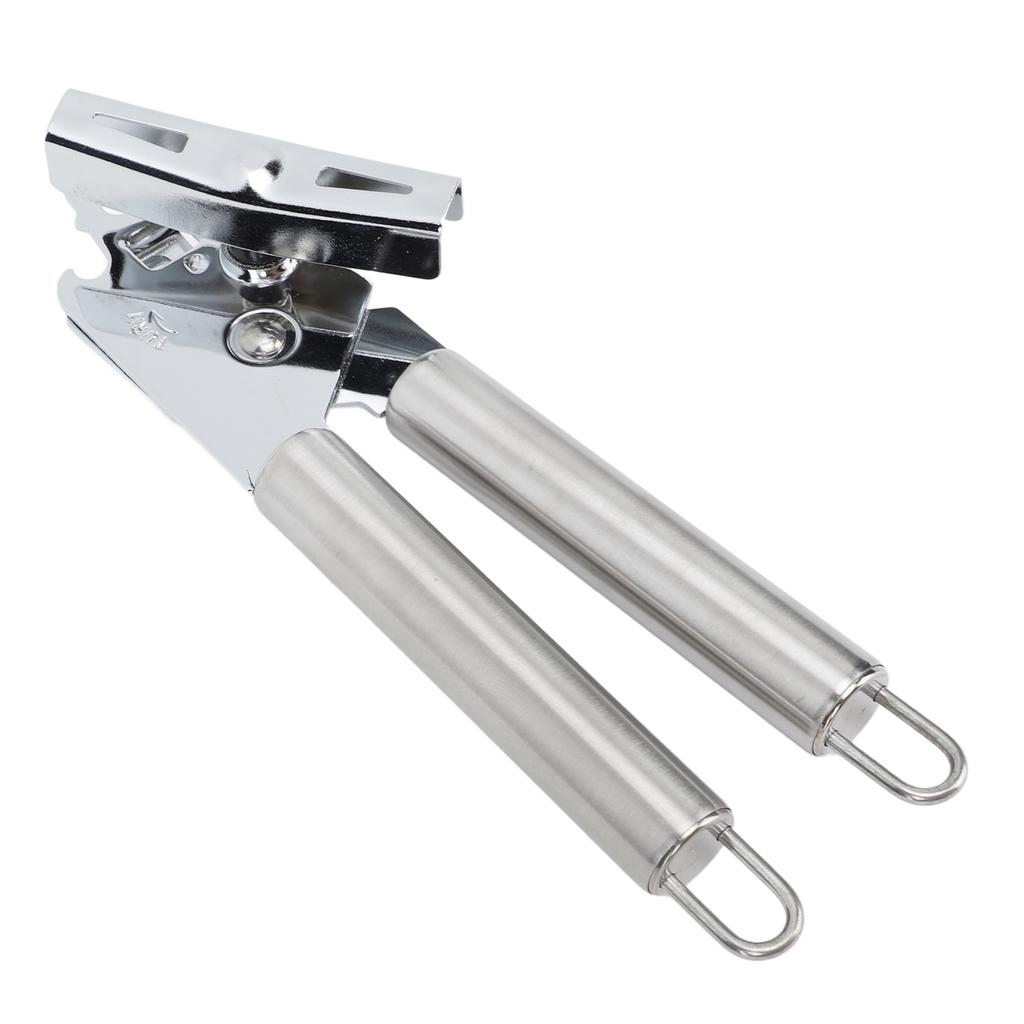 Manual Can Opener Handheld Stainless Steel Effortless Operation Multifunctional Can Bottle Opener for Home Kitchen