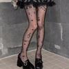 Vintage Y2K Lolita Music Note Piano Print Pantyhose for Women Sexy Stockings Korean Sweet Cool Hosiery Thin High Elastic Socks