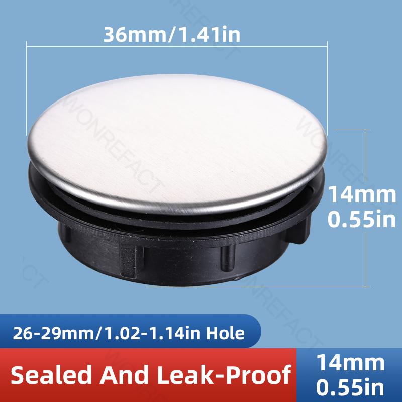 Sink Hole Sealing Cap All-Copper Decorative Cap/Plug Kitchen Sink Drain Plug/Soap Dispenser Plug Hole Plug Sink Hole Sealing Cap