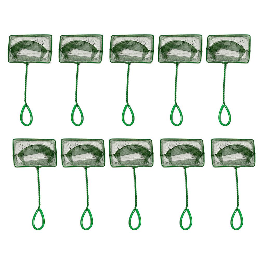 10Pieces Fish Catching and Fishtank Cleaning Nets for Home Aquarium Enthusiasts and Pet Store Easy To Use with Fine Mesh