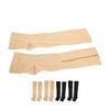 Nylon Compression Stockings Zipper Design Promote Blood Circulation Open Toe Compression Stockings