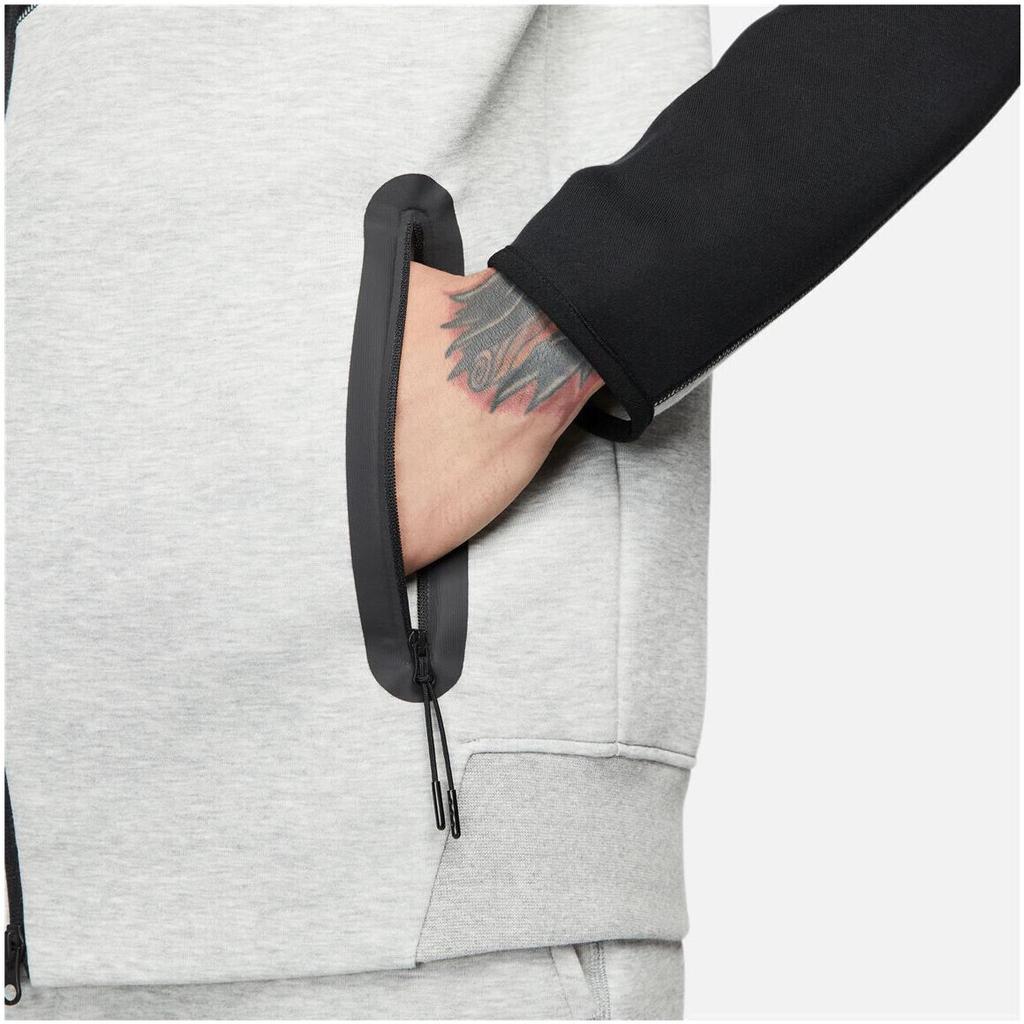 Jacke Nike Tech Fleece Windrunner (FB7921) dunkelgrau Heidekraut/schwarz/weiß