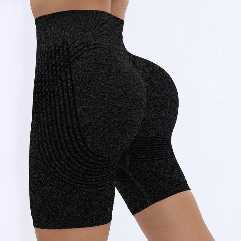 Seamless High-Waist Peach Lift Yoga Pants with Tummy Control