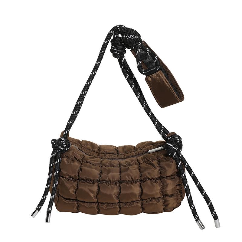 Cloud Pleated Bag Casual Personality One-shoulder Crossbody Bag Foreign Style Large Capacity Pillow Bag Down Cotton Commuter Bag Small Bag