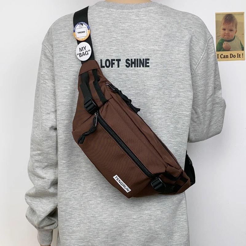 

Оптовая нагрудная сумка мужская модный бренд спортивная простая японская поясная сумка модная уличная сумка-мессенджер рюкзак женская нагрудная сумка, поясная сумка