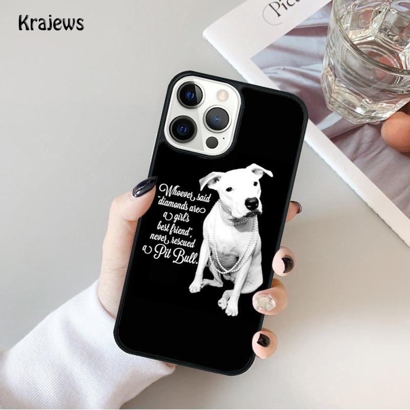 

Pit Bull Lovely Pet Dog Pitbull Phone Case For iPhone 17 Air 16 15 14 Max Plus 11 12 13 Pro Max Phone Cover coque iPhone 13