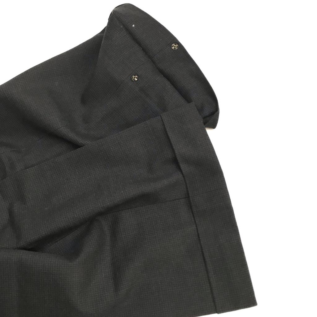 NEWYORKER Fall Winter Suit Men’s YA5 M-L Dark Gray Full Lined Single Jacket Set Up(USED)