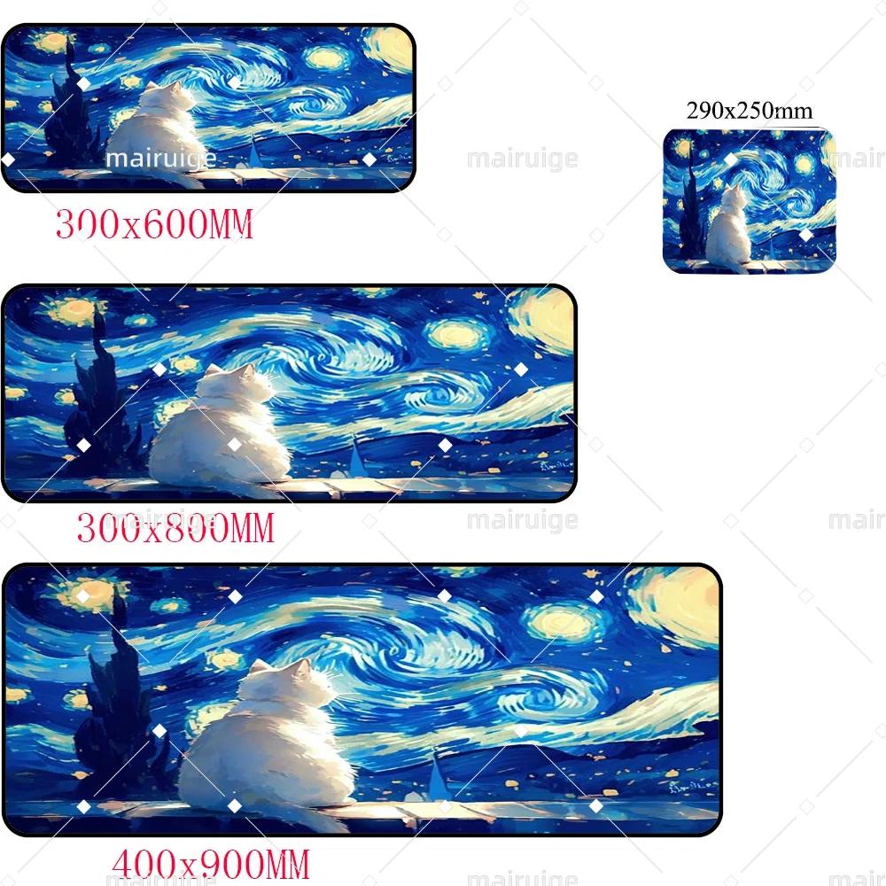 XXL Large Anime creative art Abstract cat Mouse Pad Game Home Cool MousePad Notebook Desktop Computer Accessories Game Desk mat