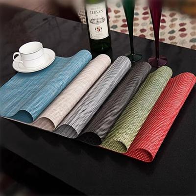 Washable Woven Table Mats Solid Color Fabric Coaster New Water Cup Mat  Home Decor