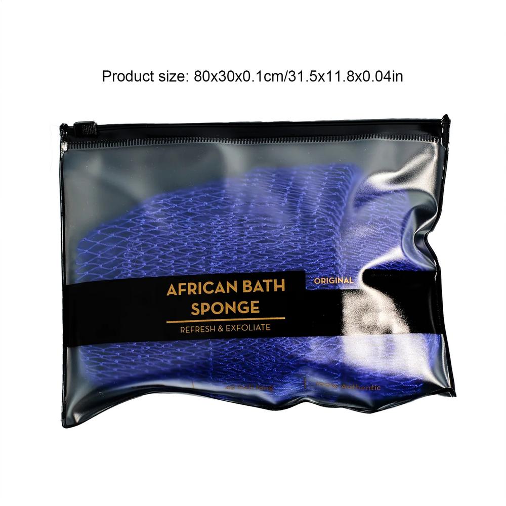 Exfoliating Mesh Sponge Reusable Face Body Scrub Sponge African Bath Sponge Towel For Skin Smoother Daily Cleansing