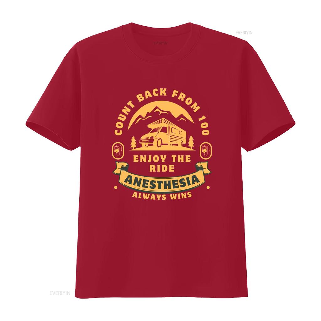 Count Back From 100 Anesthesia T Shirt Anesthesiologist week gift CRNA Nurse Doctor s Always Wins vintage Washed