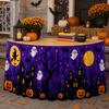 Halloween Table Skirt Round Party Dessert Buffet Decor Home Decoration Printed Fabric Cover