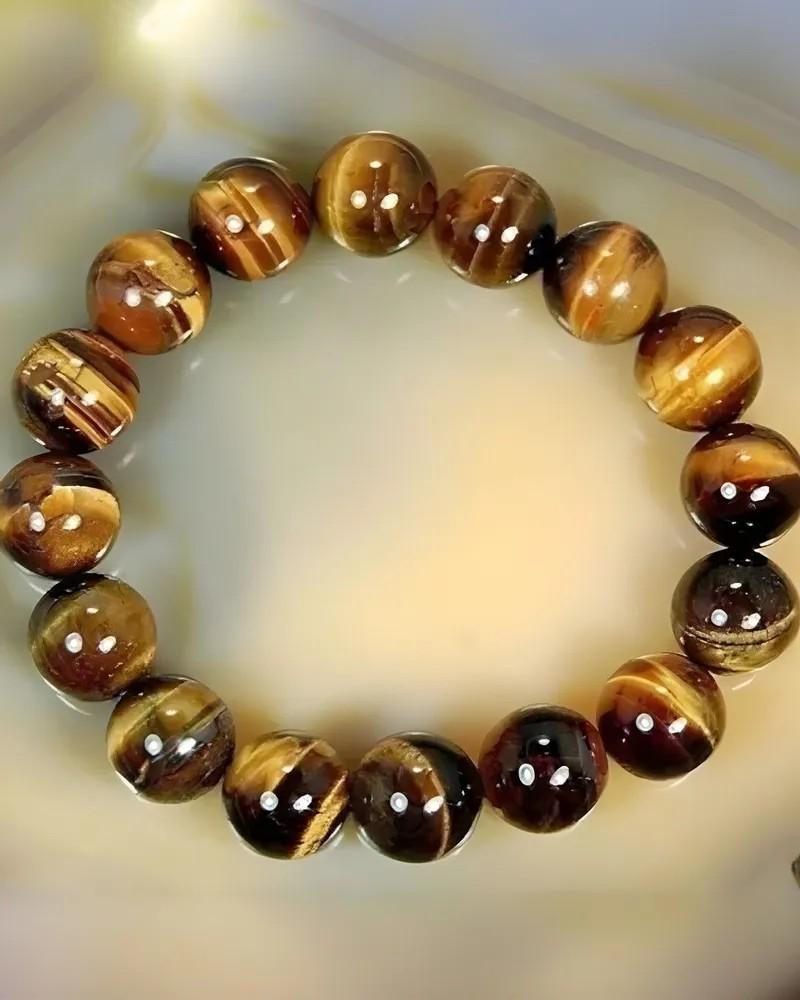

Natural Stone Bracelet Luck Bracelet жовтий