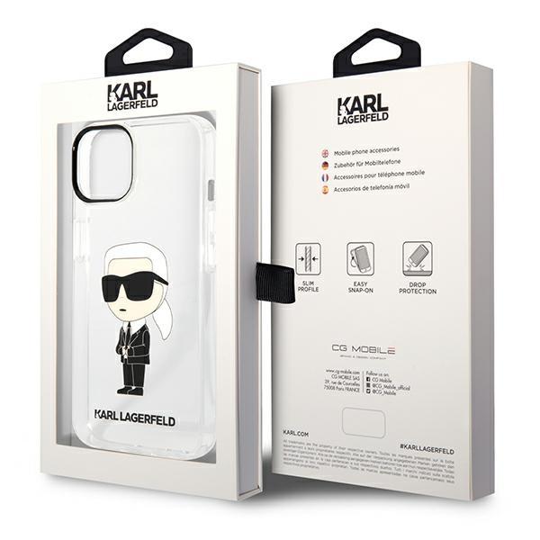 Etui Do iPhone 14 Plus Karl Lagerfeld Ikonik Transparentne