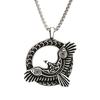 Nordic Vikings Wolf Tooth Pendant Necklace 316L Stainless Steel Hip Hop Rock Fashion Leather Rope Chain Jewelry Gifts