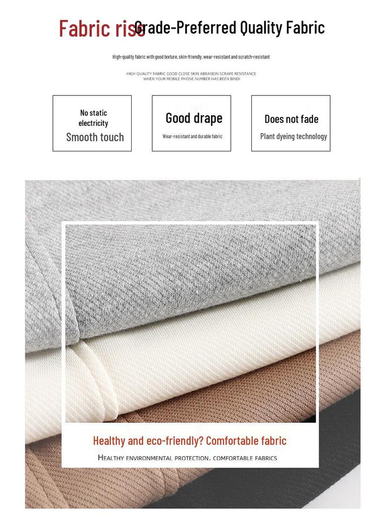 Women's High-Waist Loose Fit Straight Wide-Leg Casual Pants