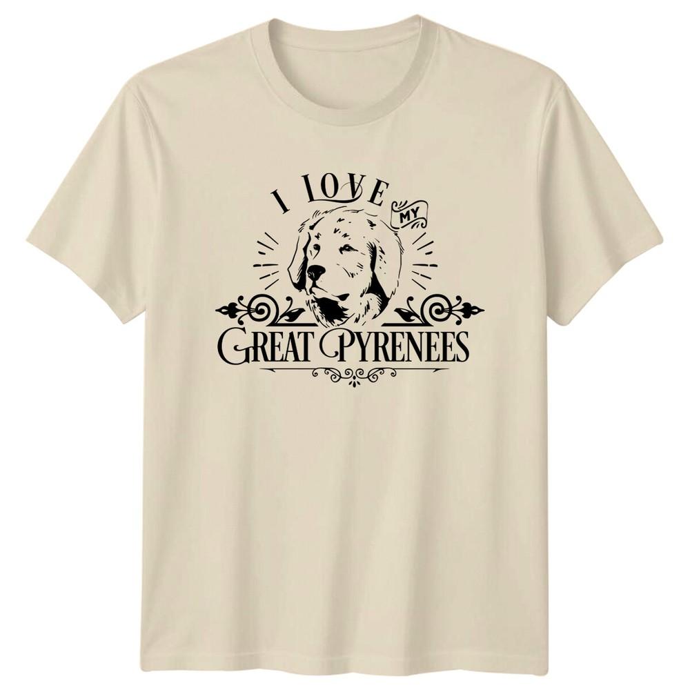 I Love My Great Pyrenees Dog Breed Graphic TShirt