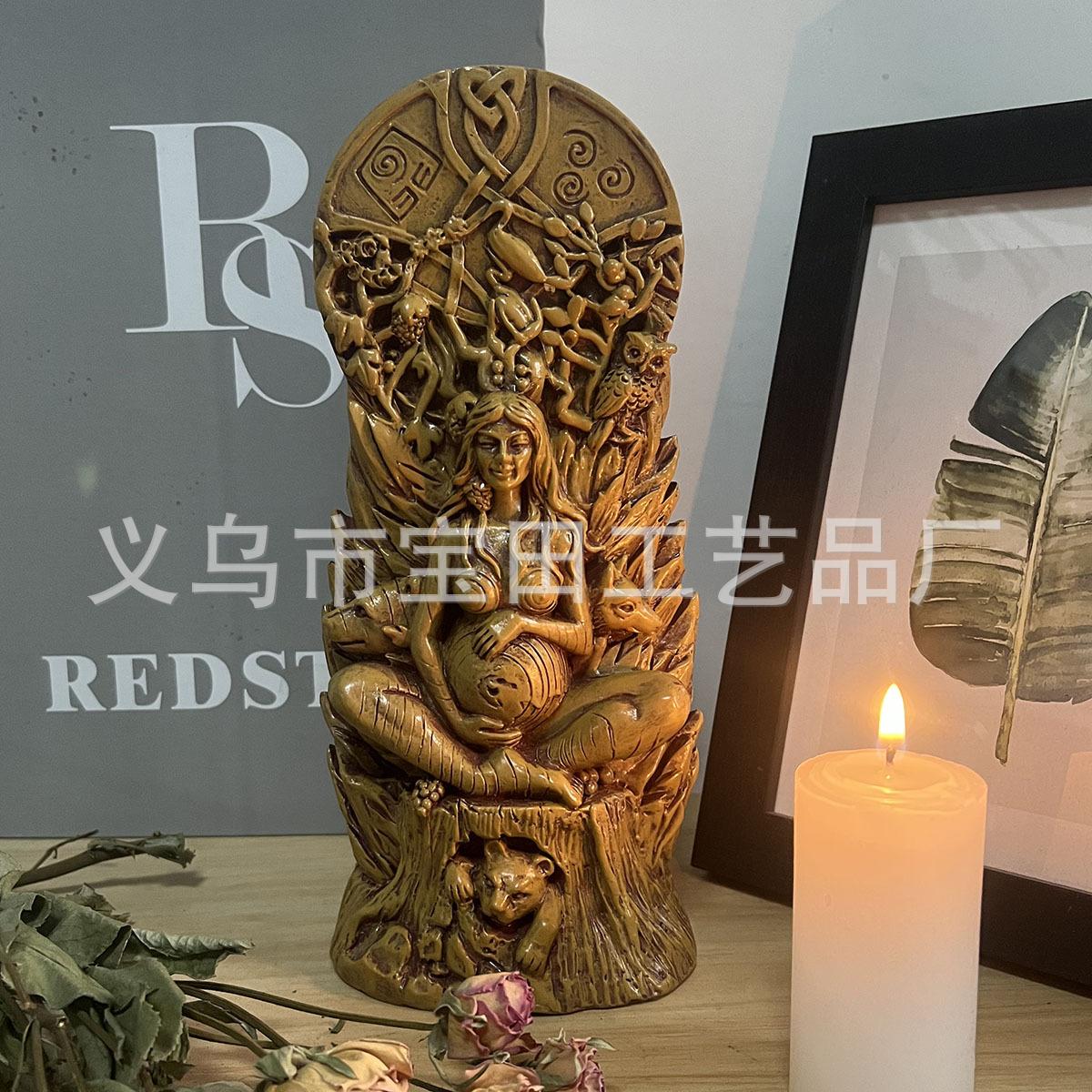 

Статуя богини Геи, статуя богини ведьмы, статуя матери земли, украшение