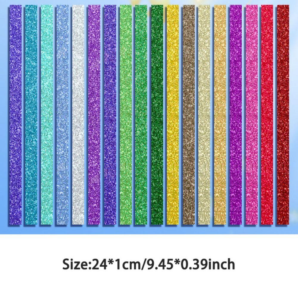 Glass Bottle Glitter Origami Stars Paper Strips String Lights Paper Star Lucky Star Paper Folding Strips Decorative Paper Shiny