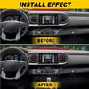 4PCS Red Interior A/C Vent Outlet Ring Trim For Toyota Tacoma 2016- US I