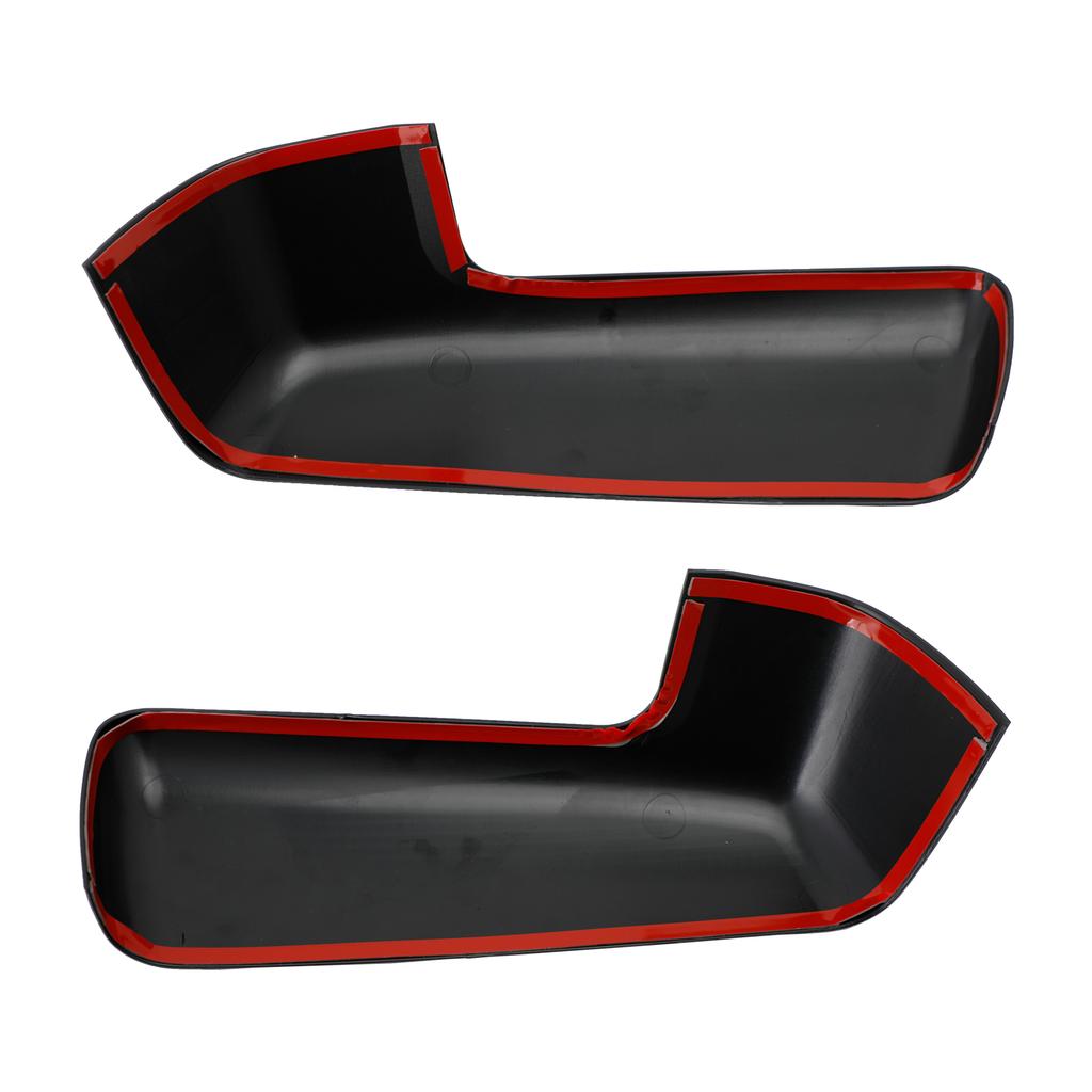 Glänzend Schwarze Spiegelkappenabdeckung Zierleisten Zubehör für Chevy Silverado 1500 2019-2022
