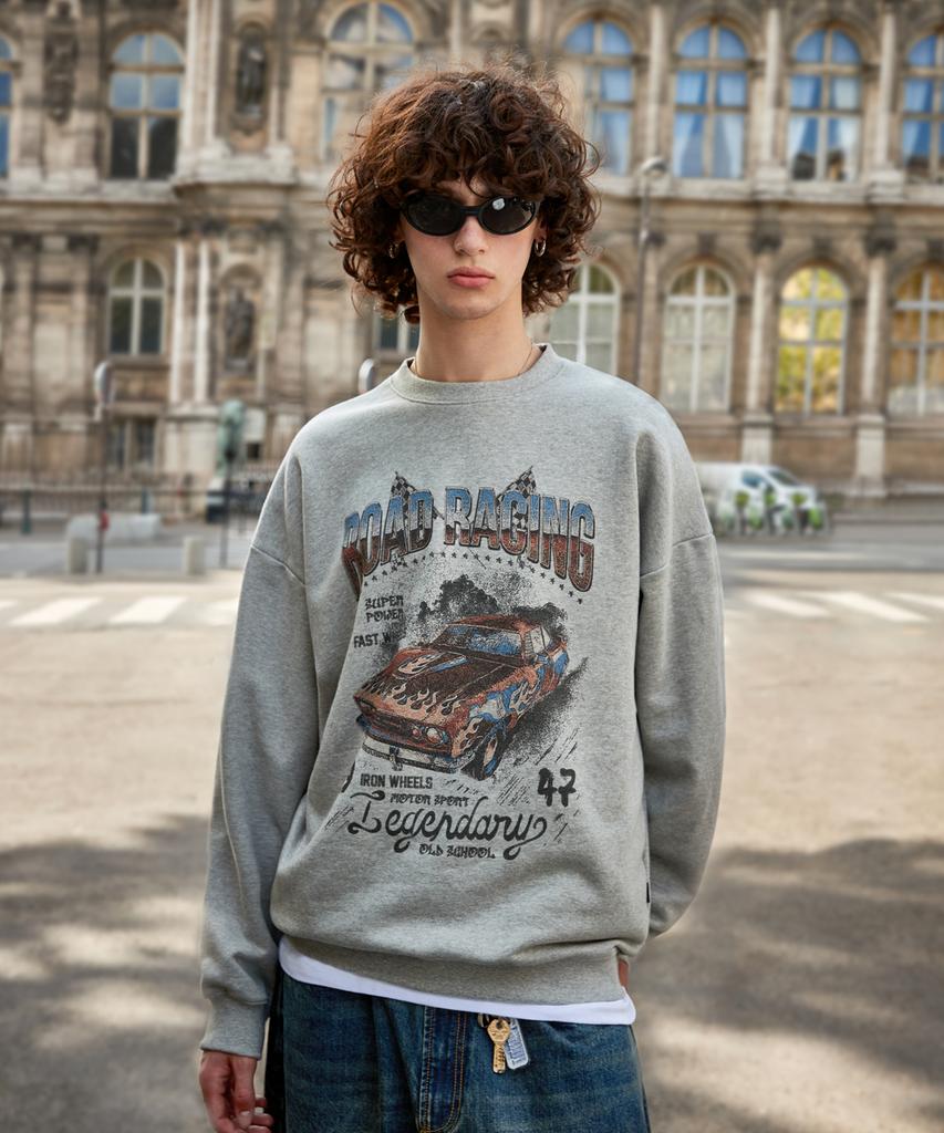 Peullukeu Road Racing Sweatshirt Gray Fmt3075