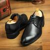 Rubber Leather Shoes For Men Classic Retro Casual Slip On Formal Shoes Business JZ-2091