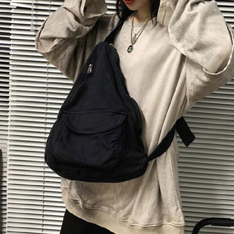 Chest Bag for Teen Canvas Fanny Pack Sports Bag Versatile Travel Bag Belt Bags