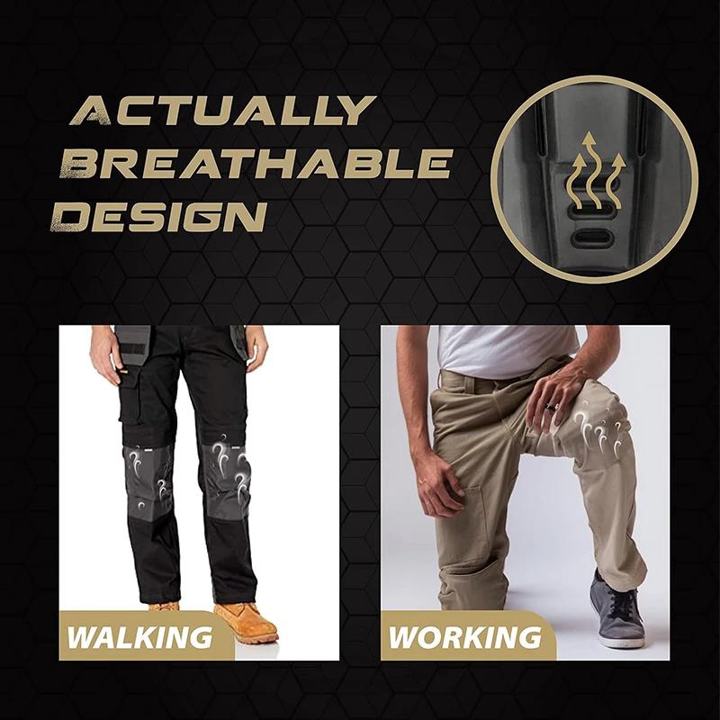 1 par Enkla knäskydd för taktiska byxorTillverkade av EVA-materialTyp för stötskyddDet passar för arbetsbyxor