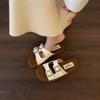 Fashion 2025 New Summer Fashion Open Toe Breathable Women Slippers Outdoor Casual Beach Low Heels Sandals Classical Buckle Slippers