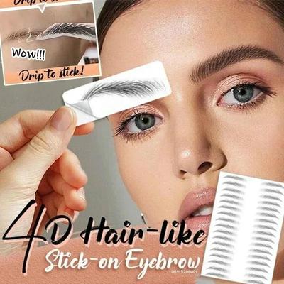 NEW Magic 4D Hair-like Eyebrow Tattoo Sticker Waterproof Lasting Makeup Water-based False Eyebrows Stickers Cosmetics