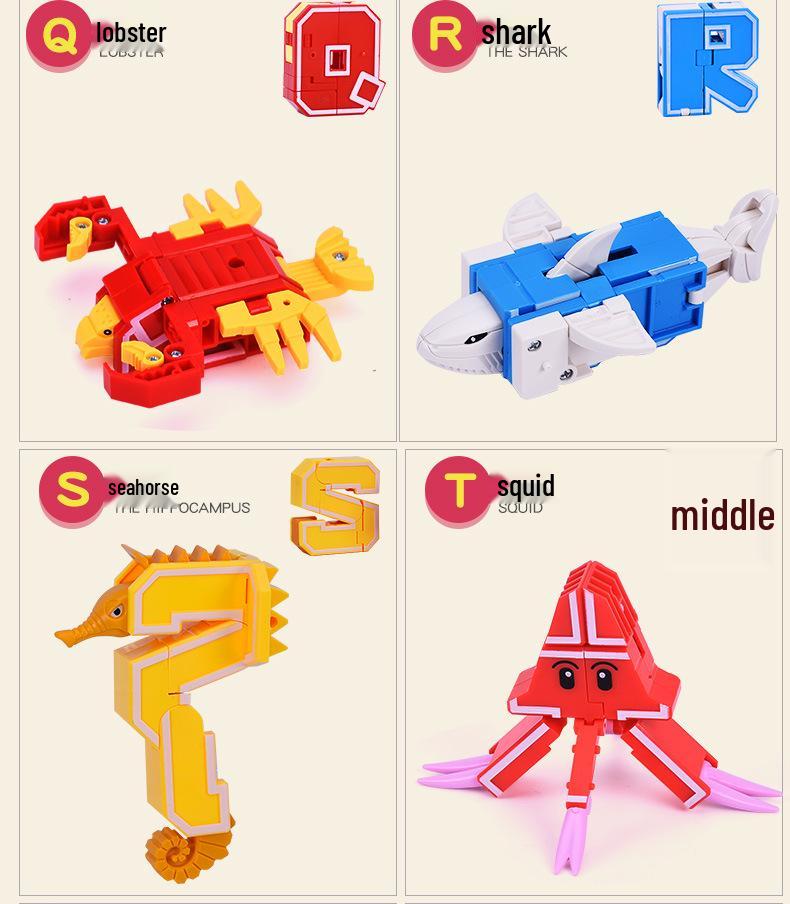 Dinosaur Robot Transformation Toy Set for 6-Year-Olds