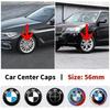 4 Stück 56mm Auto Radnabenkappe Abzeichen Logo Emblem für BMW E87 E30 E46 E28 E34 E39 E60 F02 F18 F35 G20 G03 G05 F10 E93 F20