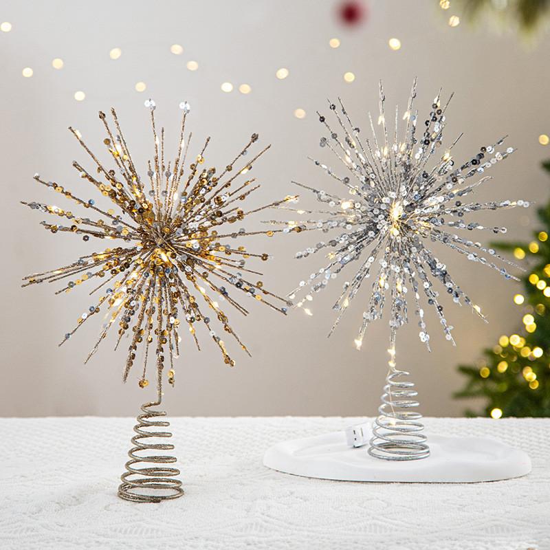 Christmas Modern Minimalist Tree Star Ornament 3d Snowflake Design Decor Festive