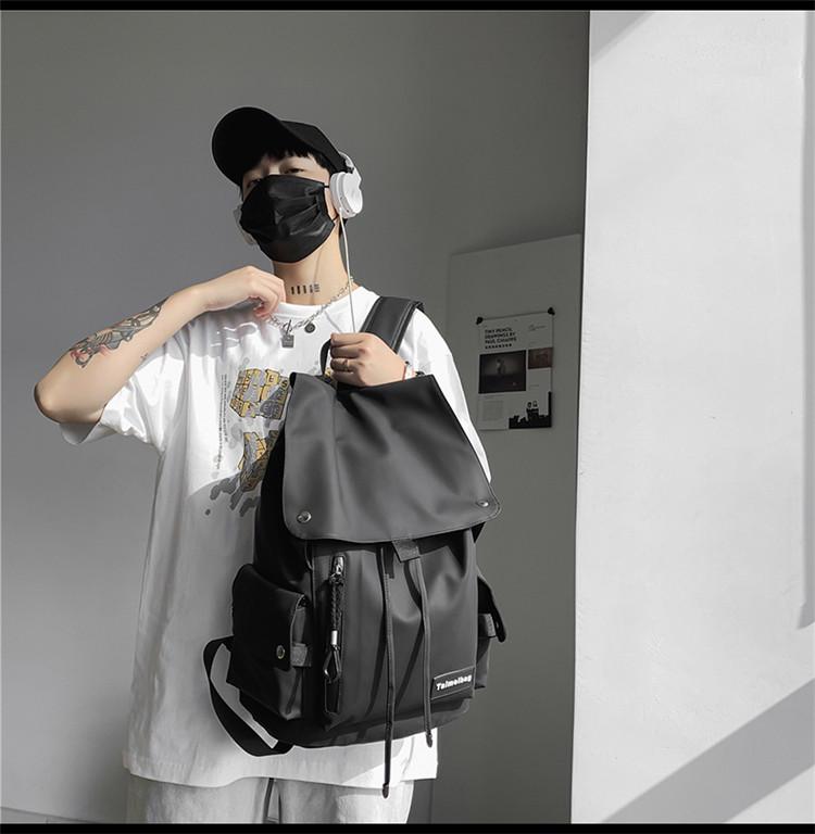 Japanese Style Trendy Large Capacity Schoolbag for Girls, High School Students, and Leisure Travel Backpack for Women and Men