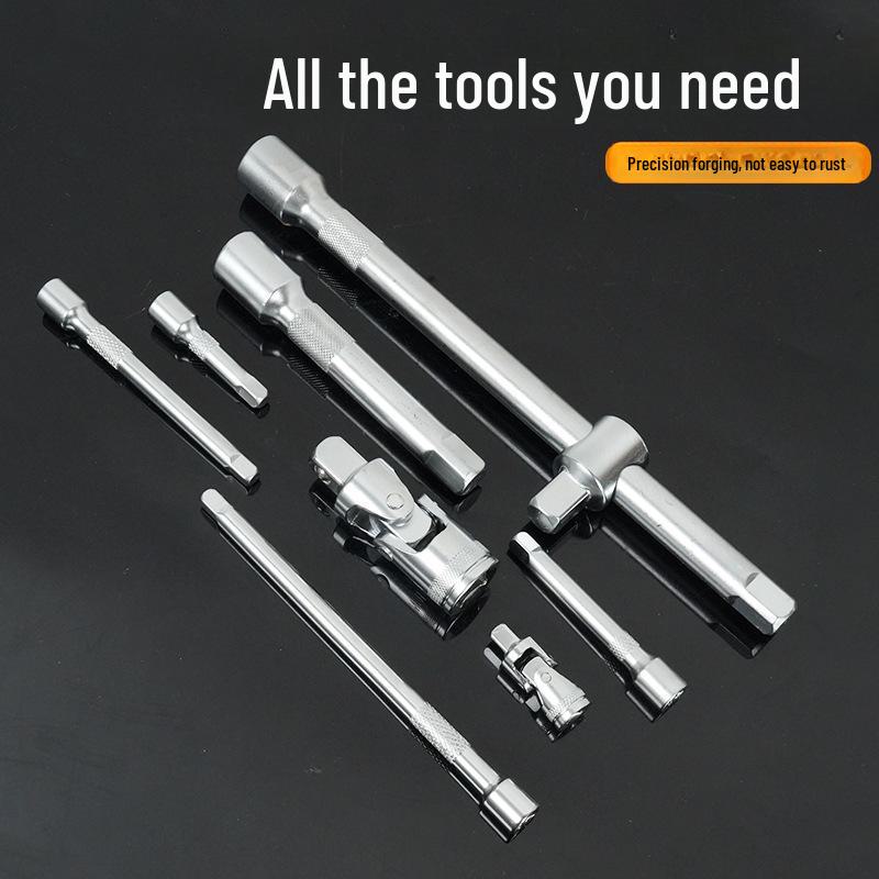 Jeu de douilles à cliquet 172 pièces: Kit d'outils de réparation automobile à clé rapide à 72 dents