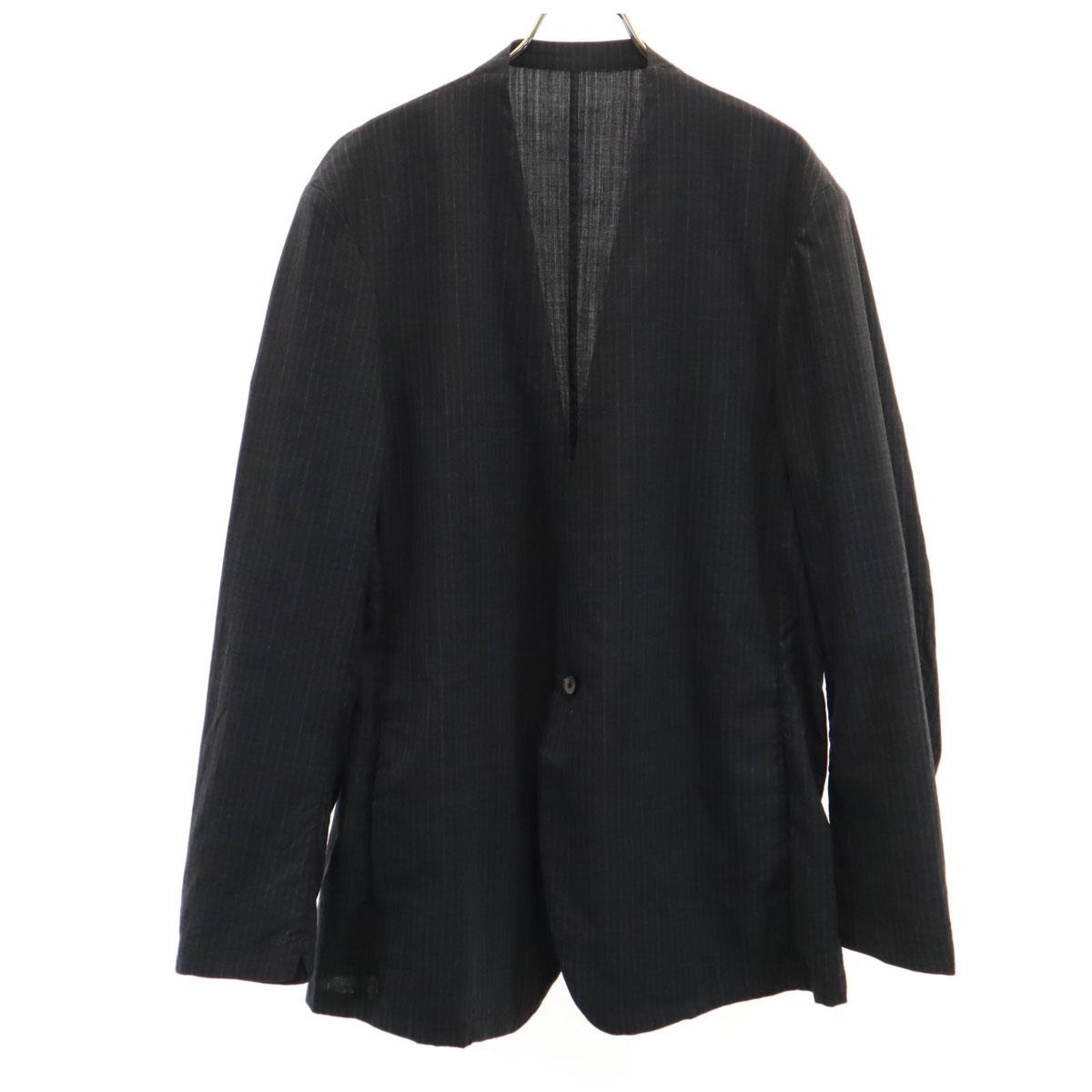 

COLINA сделано в Японии Куртка без цвета в полоску L серый Мужская Б/У