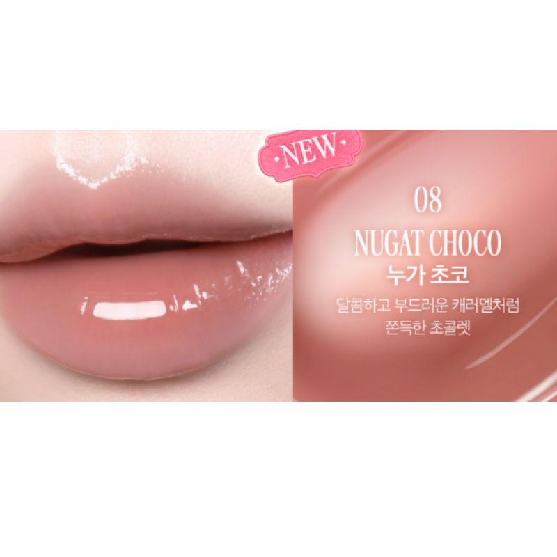 Clio Glaze Lip Serum Set 8g Glossy Hydrating Lip Serum Korean High Shine Plumping Lip Tint Set