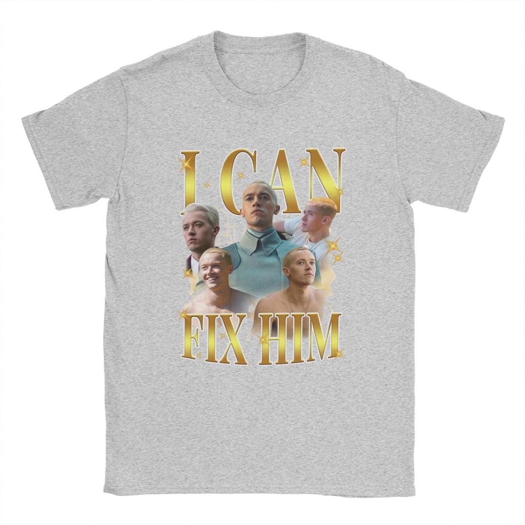 Coriolanus Snow I Can Fix Him T Shirt Men Pure Cotton Vintage T-Shirts Crew Neck Hunger Games Tees Short Sleeve Tops Summer