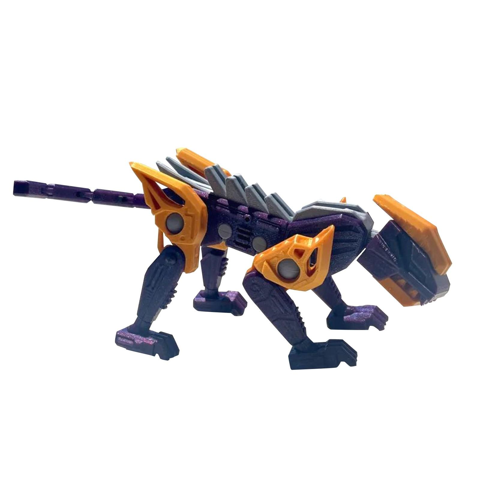 

3D-друкована механічна рухома технологічна механічна іграшка-тварина, потрібна збірка One Size