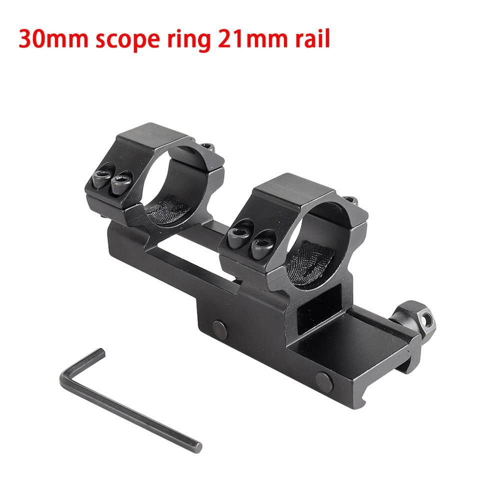 25.4mm/30mm Tube Ring Optics Scope Mount One-Piece Cantilever 11mm/20mm Rail Tactical Flat Top Laser Sight Mount Base